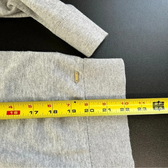 Women’s Medium Gray Cardigan Rhinestone Peter Pan Collar Twee Fairy Preppy - Picture 6 of 10